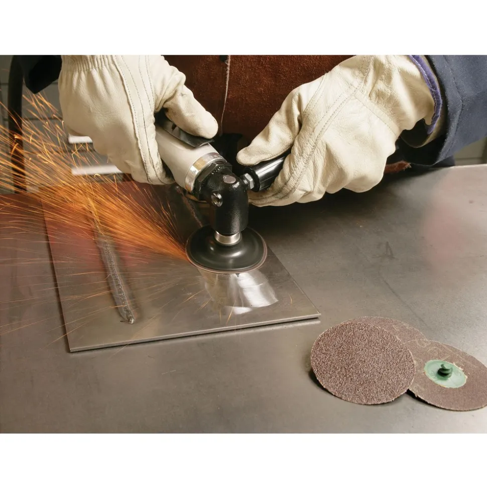 Quick-Change Disc: Roloc TR, 2" Dia, 36 Grit, Aluminum Oxide, Coated