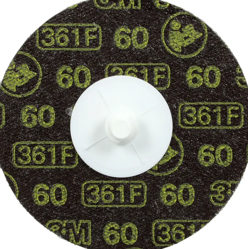 Quick-Change Disc: Roloc TR, 2" Dia, 60 Grit, Aluminum Oxide, Coated