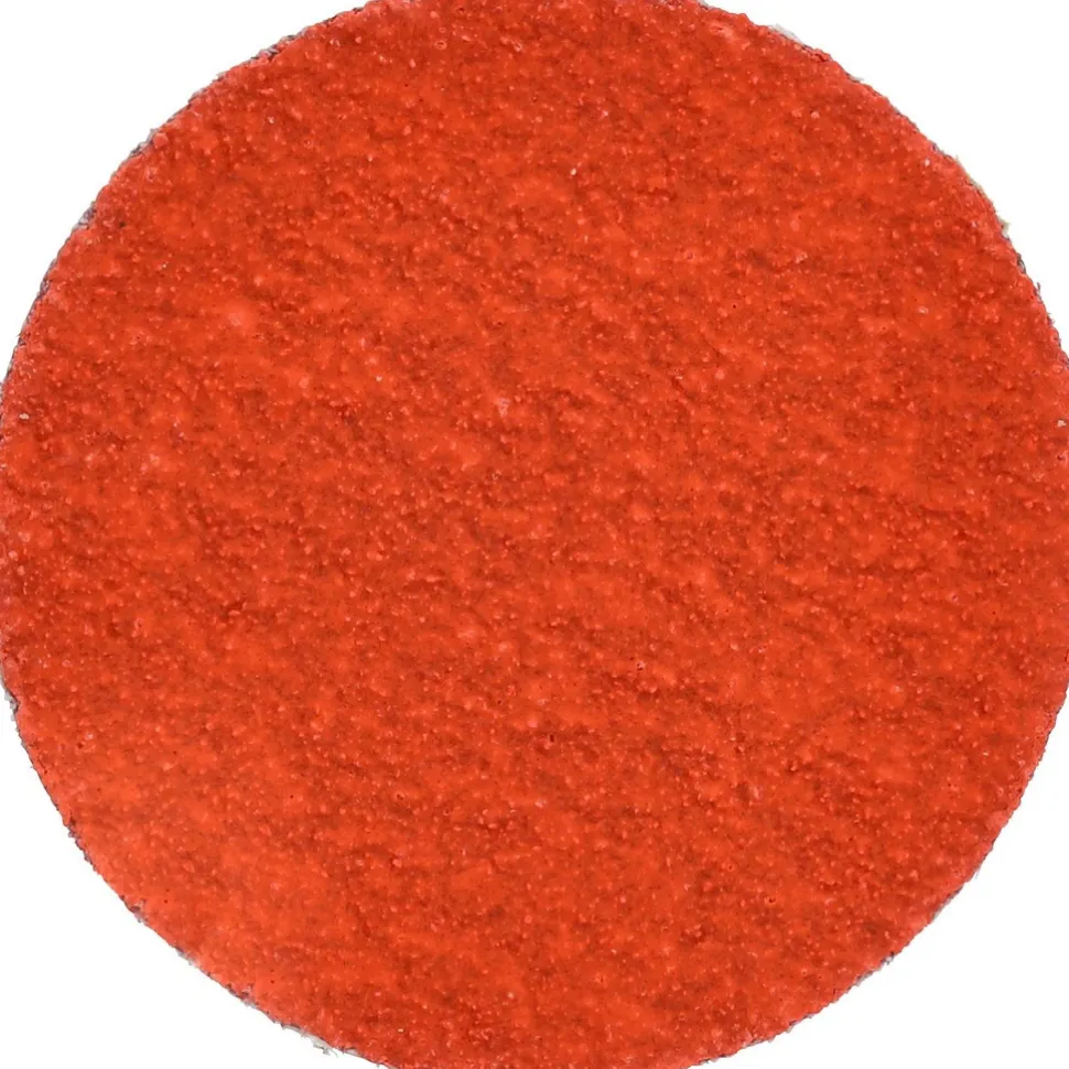 Quick-Change Disc: Type R, 2" Dia, 80 Grit, Premium Ceramic Alumina, Coated