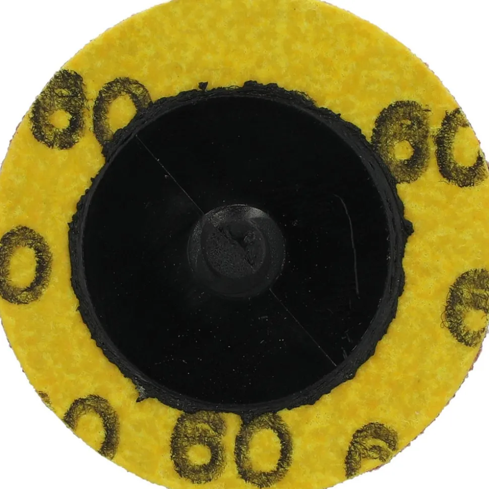 Quick-Change Disc: Type R, 2" Dia, 60 Grit, Premium Ceramic Alumina, Coated