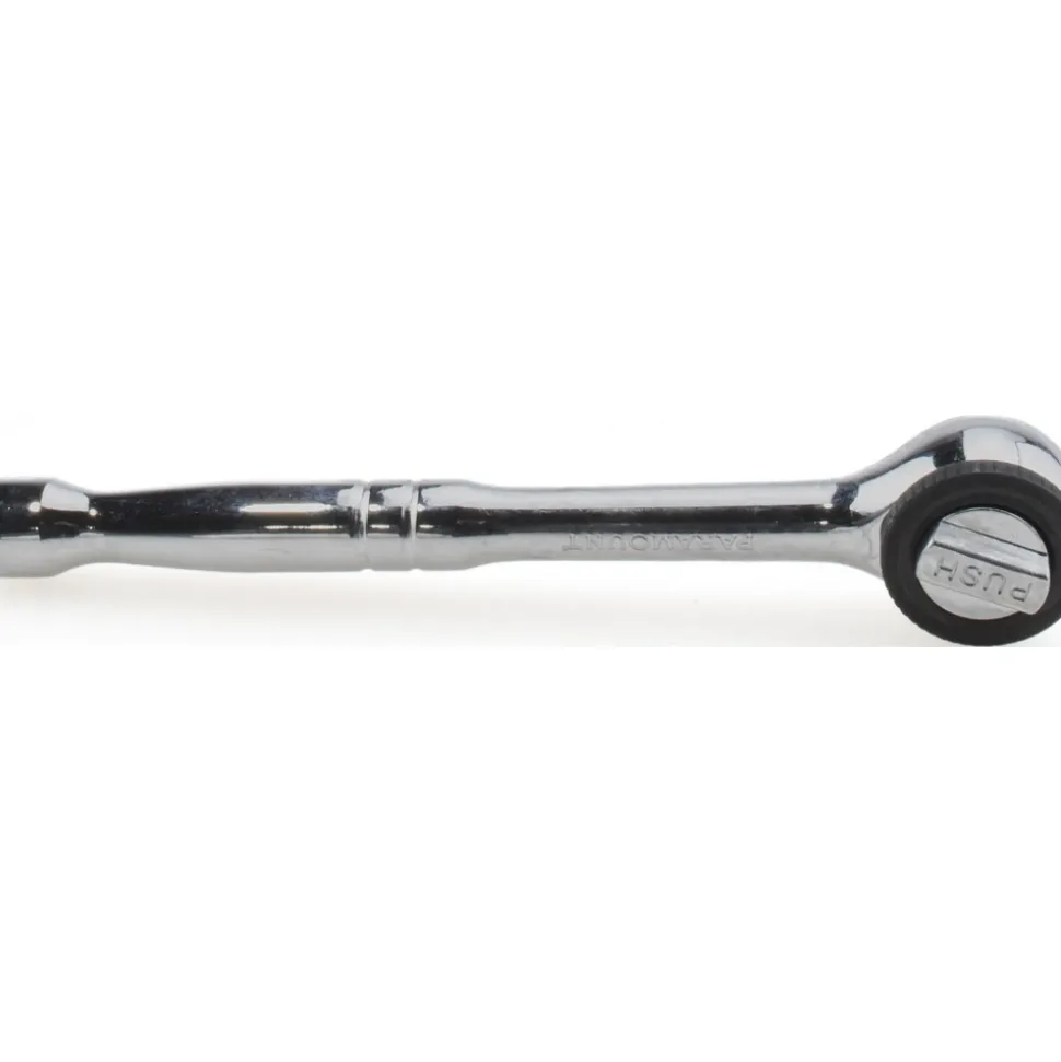 Quick-Release Ratchet: 1/4" Drive, Round Head