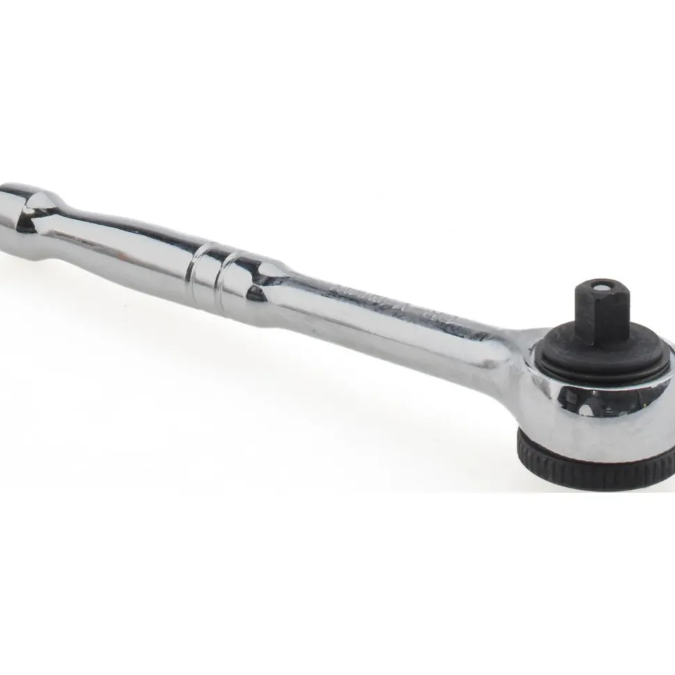 Quick-Release Ratchet: 1/4" Drive, Round Head