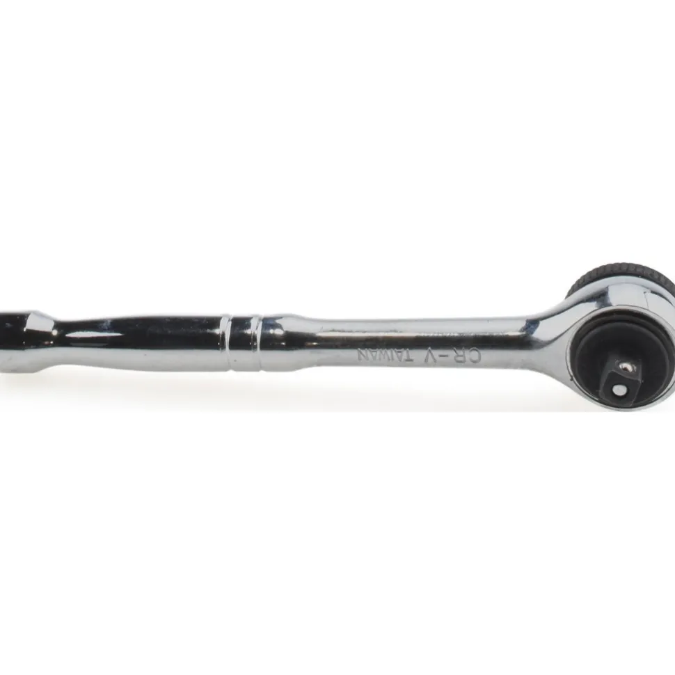 Quick-Release Ratchet: 1/4" Drive, Round Head