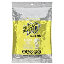 Qwik Stik Sports Drink: 0.11 oz Packet, Lemonade, Sugar Free, Powder, Yields 20.00 oz