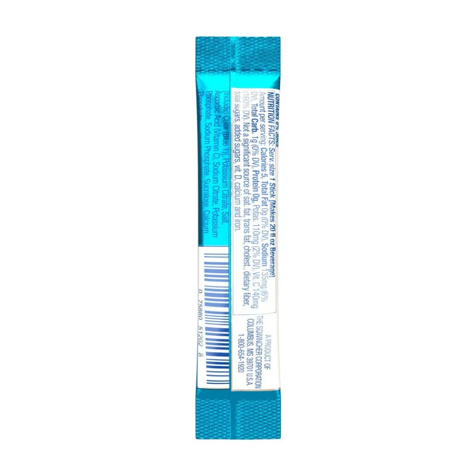 Qwik Stik Sports Drink: 0.11 oz Packet, Mixed Berry, Sugar Free, Powder, Yields 20.00 oz