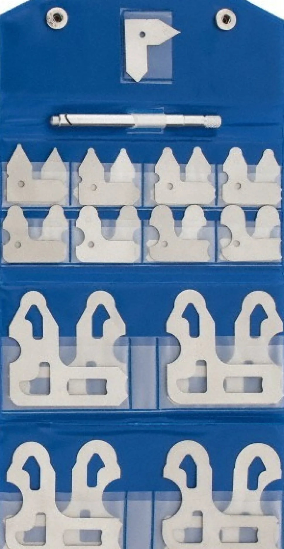 Radius Gage Set: Steel, 1/64 to 1/2" Radius, 25 pc