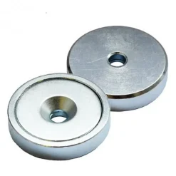 Rare Earth Pot Magnets; Rare Earth Metal Type: Neodymium Rare Earth; Dia (Inch):20 mm; Average Pull Force: 10.5 lb; Height (Inch): 51/64; Maximum Maximum Operating Temperature: 80 degC; 176 degF; Mounting Hole Style: Countersunk; Finish: Zinc-Plated