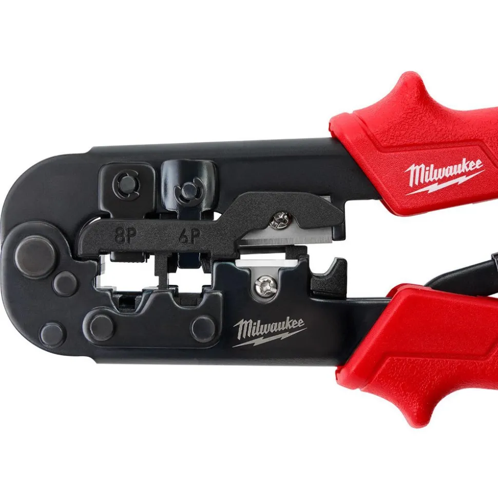 Ratcheting Modular Crimper & Stripper, Straight Handle