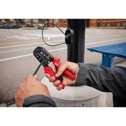 Ratcheting Modular Crimper & Stripper, Straight Handle