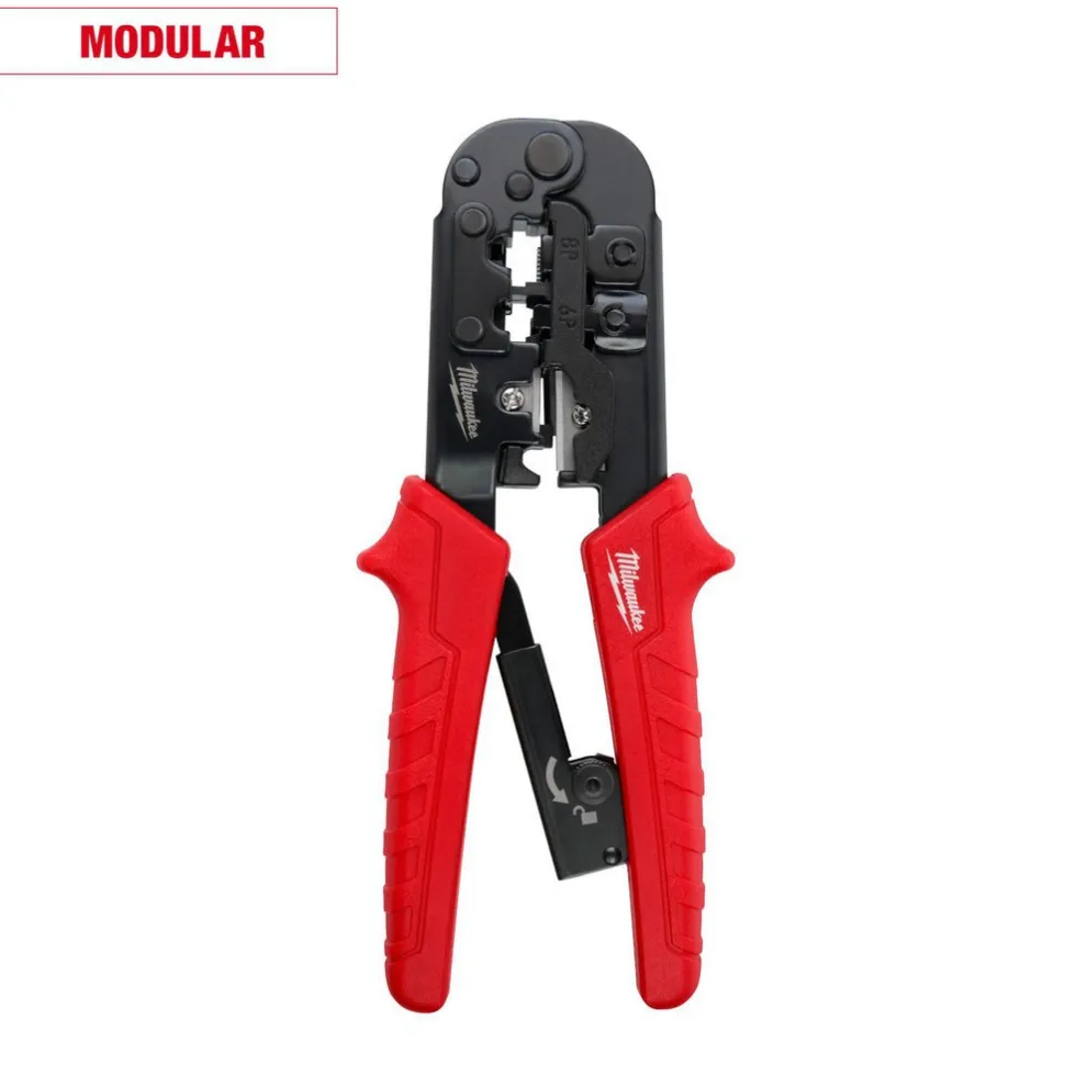 Ratcheting Modular Crimper & Stripper, Straight Handle