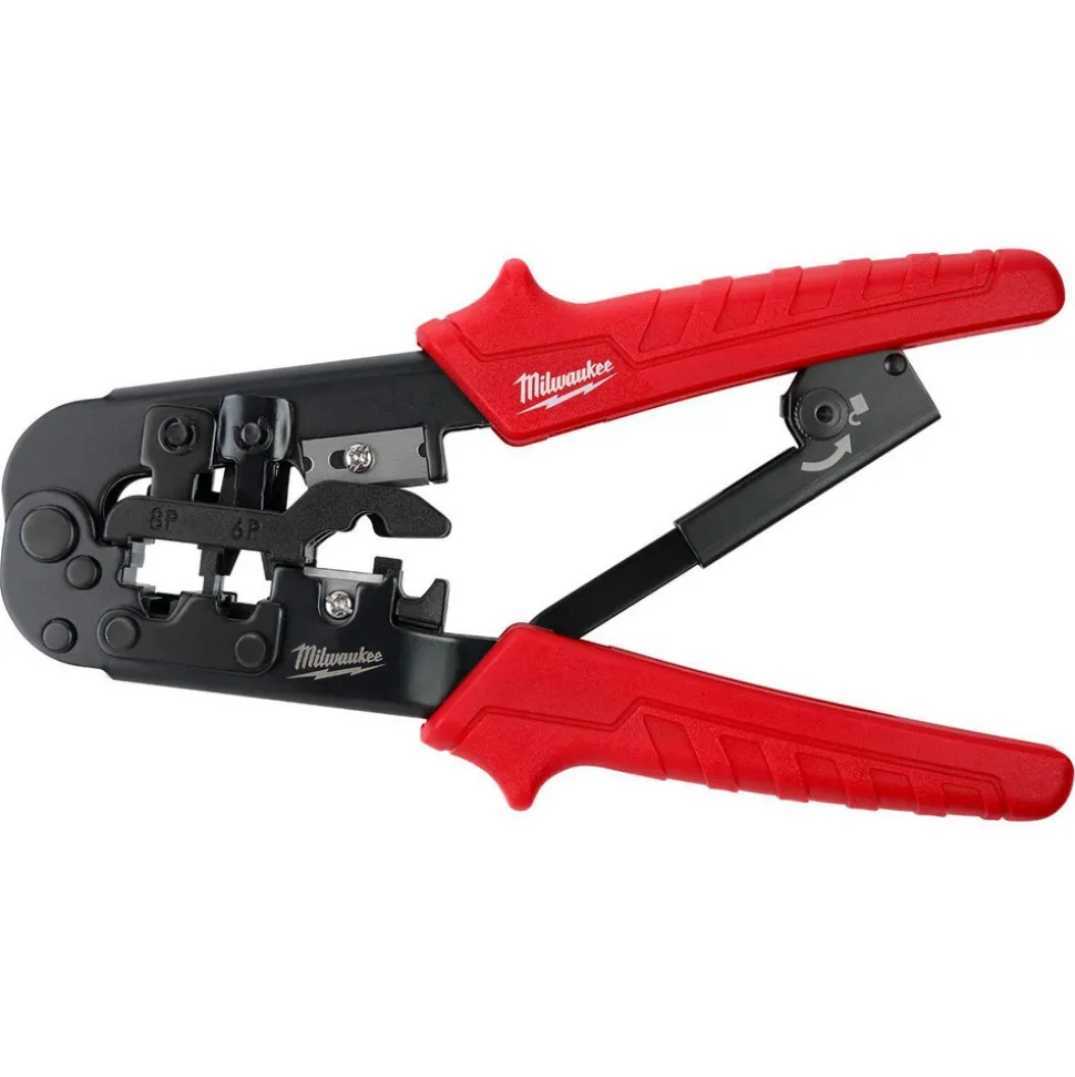 Ratcheting Modular Crimper & Stripper, Straight Handle