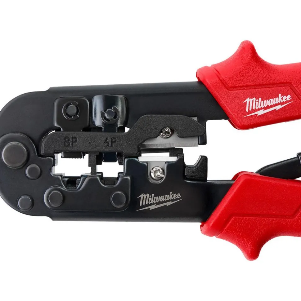 Ratcheting Modular Crimper & Stripper, Straight Handle