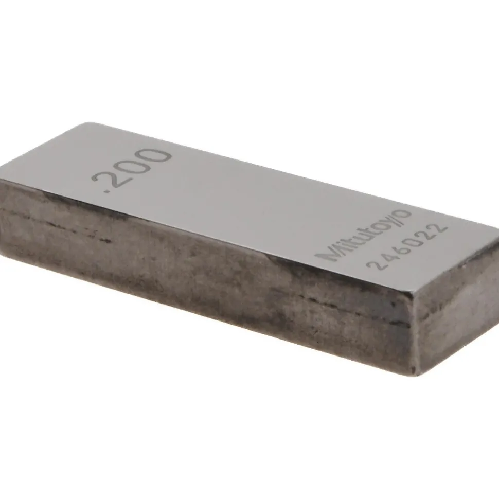 Rectangle Steel Gage Block: 0.2", Grade 0