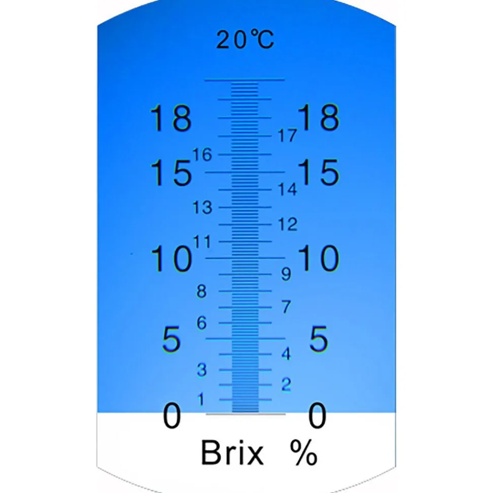 Refractometers: Refractometer Type: Portable Refractometer; For Use With: low-concentration translucent liquids such as fruit and vegetable juices, maple sap and industrial coolants; Scale Type: Brix