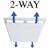 Registers & Diffusers: Type: Air Deflector Vent Cover; Style: 2 Way; Material: Plastic; Diameter (Decimal Inch): 24.0000