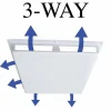 Registers & Diffusers: Type: Air Deflector Vent Cover; Style: 3 Way; Material: Plastic; Diameter (Decimal Inch): 24.0000