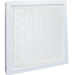 Registers & Diffusers: Type: Ceiling Return Grille; Style: Cubed Core; Material: Plastic