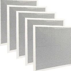 Registers & Diffusers: Type: Ceiling Panel; Style: Perforated; Material: Plastic