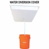 Registers & Diffusers: Type: Ceiling Diffuser Cover; Style: Water Diversion; Material: Plastic; Diameter (Decimal Inch): 24.0000