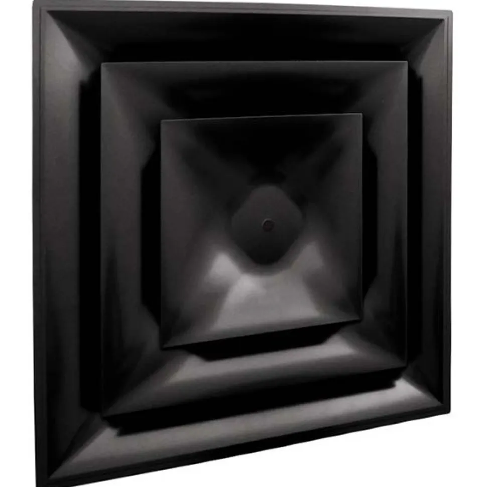 Registers & Diffusers: Type: Ceiling Diffuser; Style: Step Down; Material: Plastic; Diameter (Decimal Inch): 6.0000