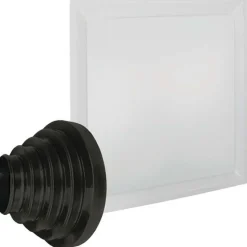 Registers & Diffusers: Type: Ceiling Diffuser; Style: Plaque; Material: Plastic