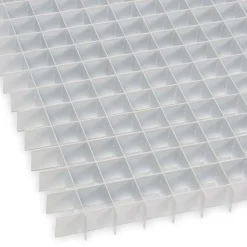 Registers & Diffusers: Type: Eggcrate Panel; Style: Cubed Core; Material: Aluminum