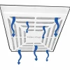 Registers & Diffusers: Type: Filtration Vent Cover; Style: Filtration Cover; Material: Plastic; Diameter (Decimal Inch): 24.0000