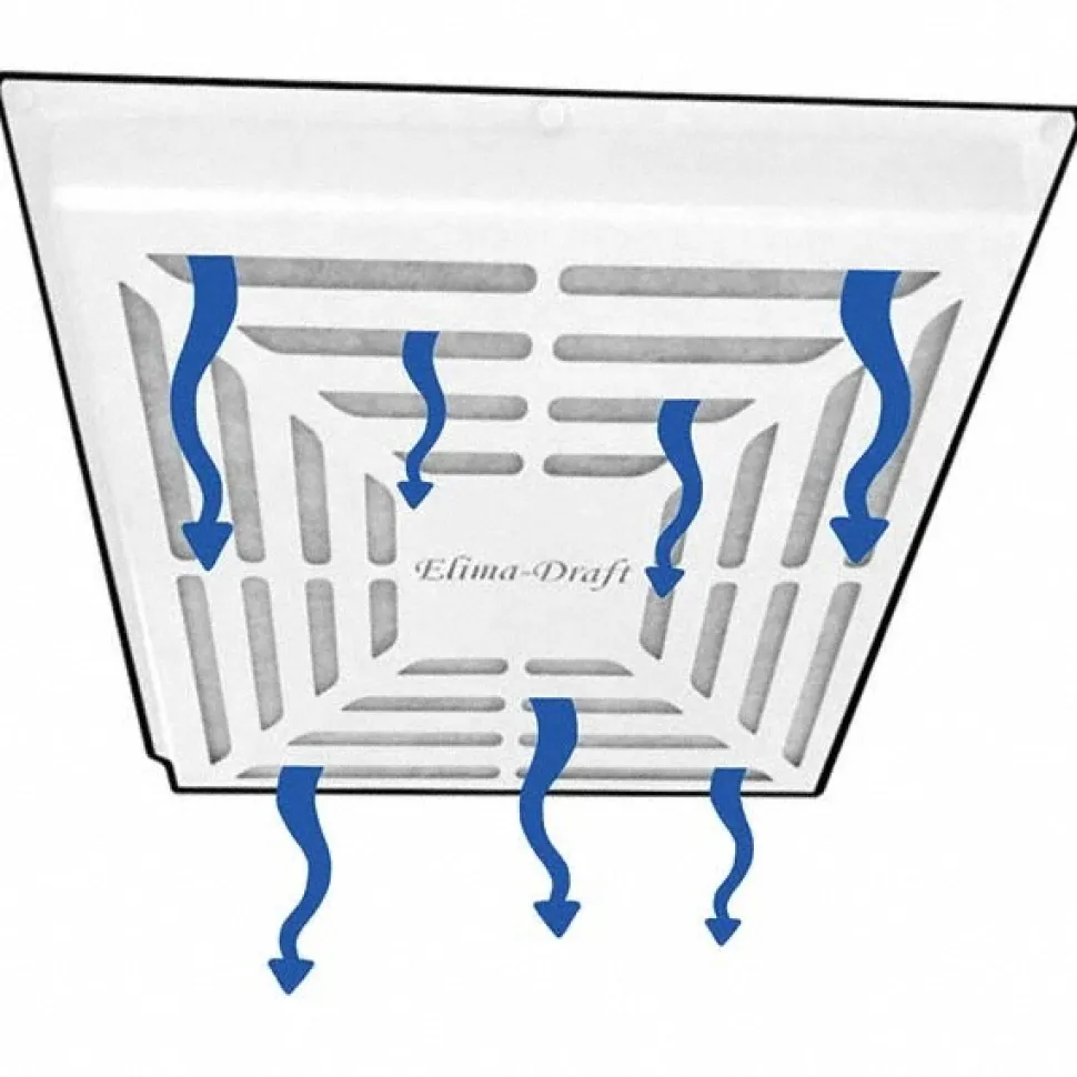 Registers & Diffusers: Type: Filtration Vent Cover; Style: Filtration Cover; Material: Plastic; Diameter (Decimal Inch): 24.0000