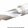 Replaceable-Tip Drill: Straight Shank, 3/8" Shank Dia