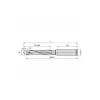 Replaceable-Tip Drill: Straight Shank, 9/16" Shank Dia