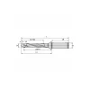 Replaceable-Tip Drill: Straight Shank, 1" Shank Dia