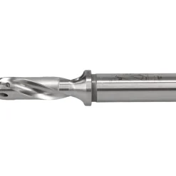 Replaceable-Tip Drill: 0.512 to 0.528" Dia, 1.53" Max Depth, 5/8" Weldon Flat Shank