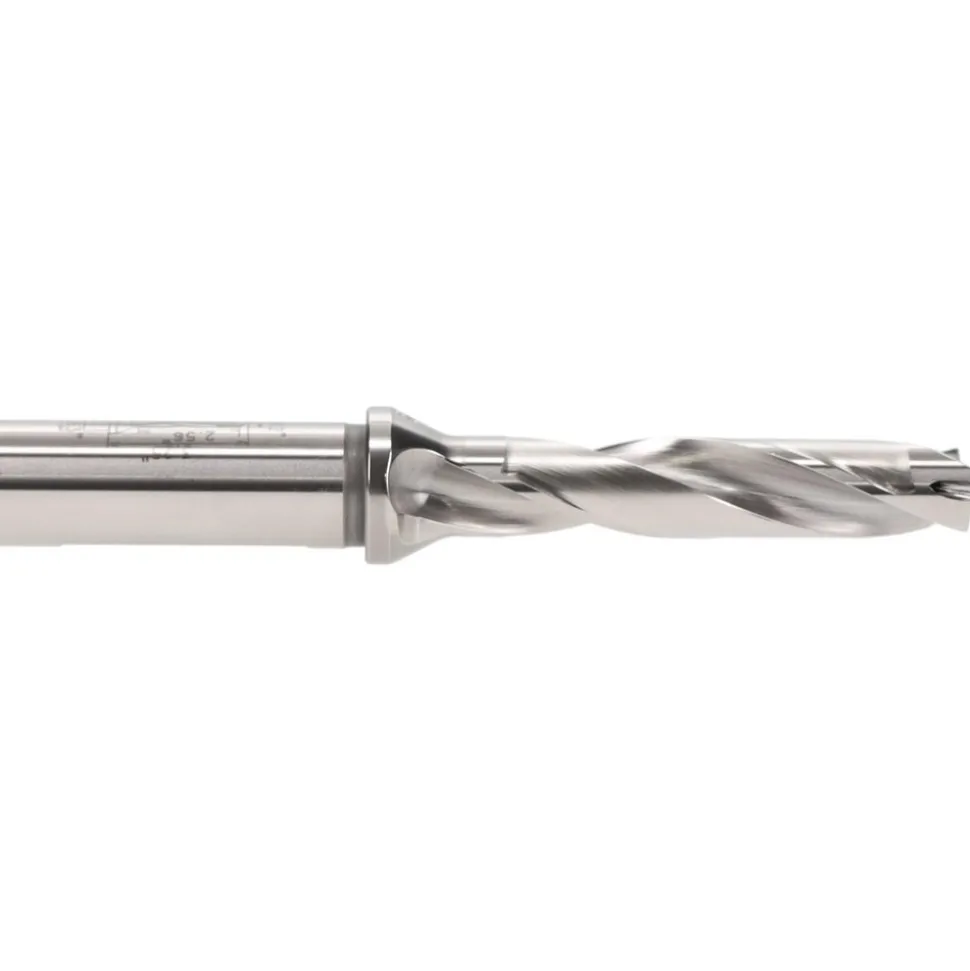 Replaceable-Tip Drill: 0.512 to 0.528" Dia, 2.56" Max Depth, 5/8" Weldon Flat Shank