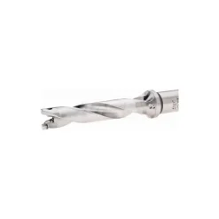 Replaceable-Tip Drill: 0.531 to 0.547" Dia, 2.65" Max Depth, 5/8" Straight-Cylindrical Shank