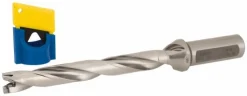 Replaceable-Tip Drill: 0.591 to 0.626" Dia, 4.72" Max Depth, 3/4" Weldon Flat Shank