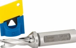 Replaceable-Tip Drill: 0.394 to 0.409" Dia, 1.18" Max Depth, 5/8" Weldon Flat Shank