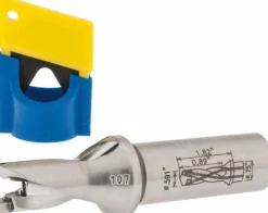 Replaceable-Tip Drill: 0.591 to 0.626" Dia, 0.89" Max Depth, 3/4" Weldon Flat Shank