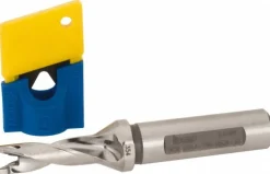 Replaceable-Tip Drill: 0.354 to 0.37" Dia, 1.06" Max Depth, 1/2" Weldon Flat Shank