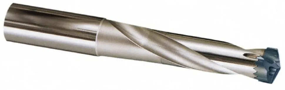 Replaceable-Tip Drill: 16.51 to 17.5 mm Dia, 2.401" Max Depth, 3/4" Whistle Notch Shank