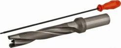 Replaceable-Tip Drill: 30.16 to 30.66 mm Dia, 160 mm Max Depth, 31.75 mm Weldon Flat Shank