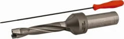 Replaceable-Tip Drill: 12.7 to 13.2 mm Dia, 63.5 mm Max Depth, 19.05 mm Weldon Flat Shank