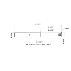 Replaceable Tip Milling Shank: Series Multimaster, 2-1/2