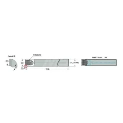 Replaceable Tip Milling Shank: Series Multimaster, 5/8" 90 ° Shank
