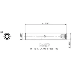 Replaceable Tip Milling Shank: Series Multimaster, 5/8