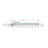 Replaceable Tip Milling Shank: Series T-Slot, 0.91" Projection, 3/4" Stepped Shank
