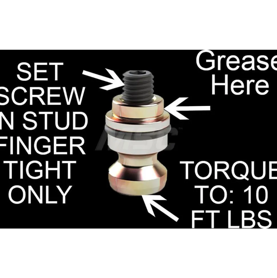 Retention Knob: M8 x 1.25 Thread, 16 mm Knob Dia