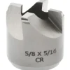 Reverse Counterbore: 5/8" Dia, 5/16" Pilot Hole, 4 Flutes, High Speed Steel