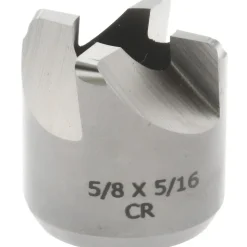 Reverse Counterbore: 5/8" Dia, 5/16" Pilot Hole, 4 Flutes, High Speed Steel