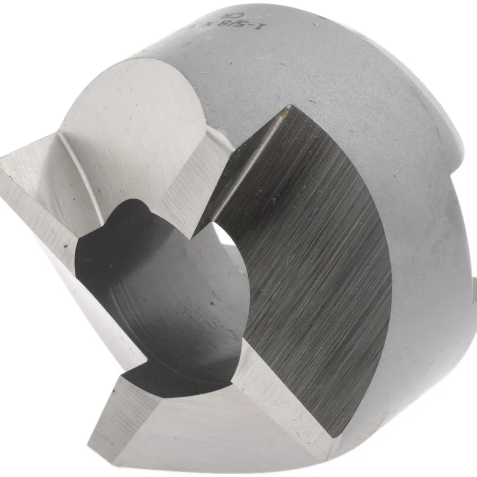Reverse Counterbore: 1-5/8" Dia, 3/4" Pilot Hole, 4 Flutes, High Speed Steel