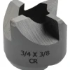 Reverse Counterbore: 3/4" Dia, 3/8" Pilot Hole, 4 Flutes, High Speed Steel